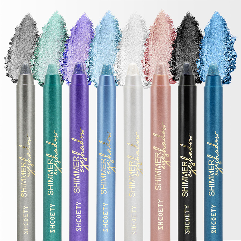 Lápiz de sombra de ojos abrillantador en crema brillante de 8 colores