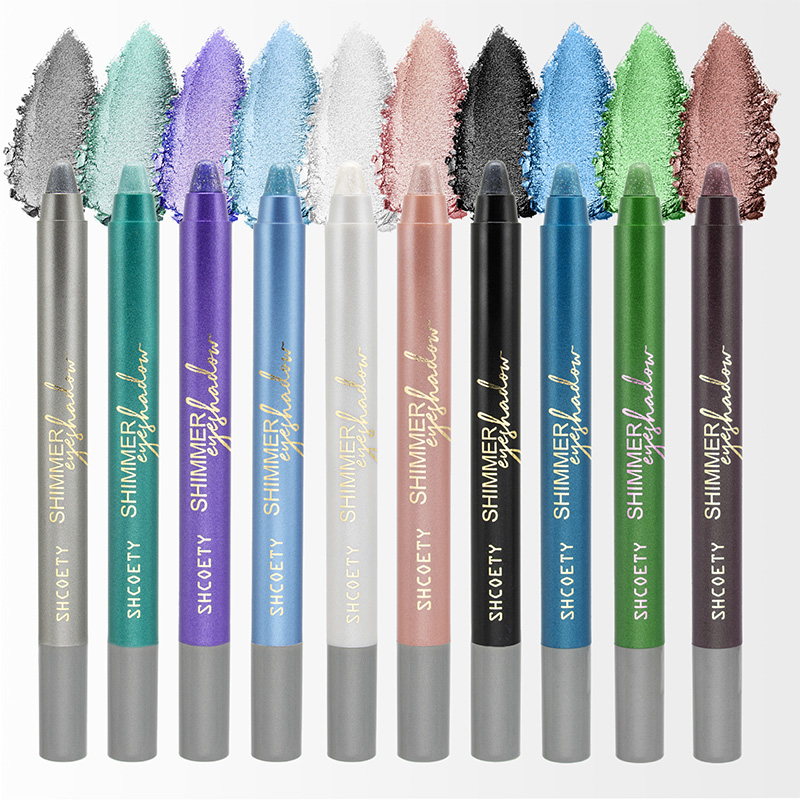 Lápiz de sombra de ojos abrillantador en crema brillante de 8 colores