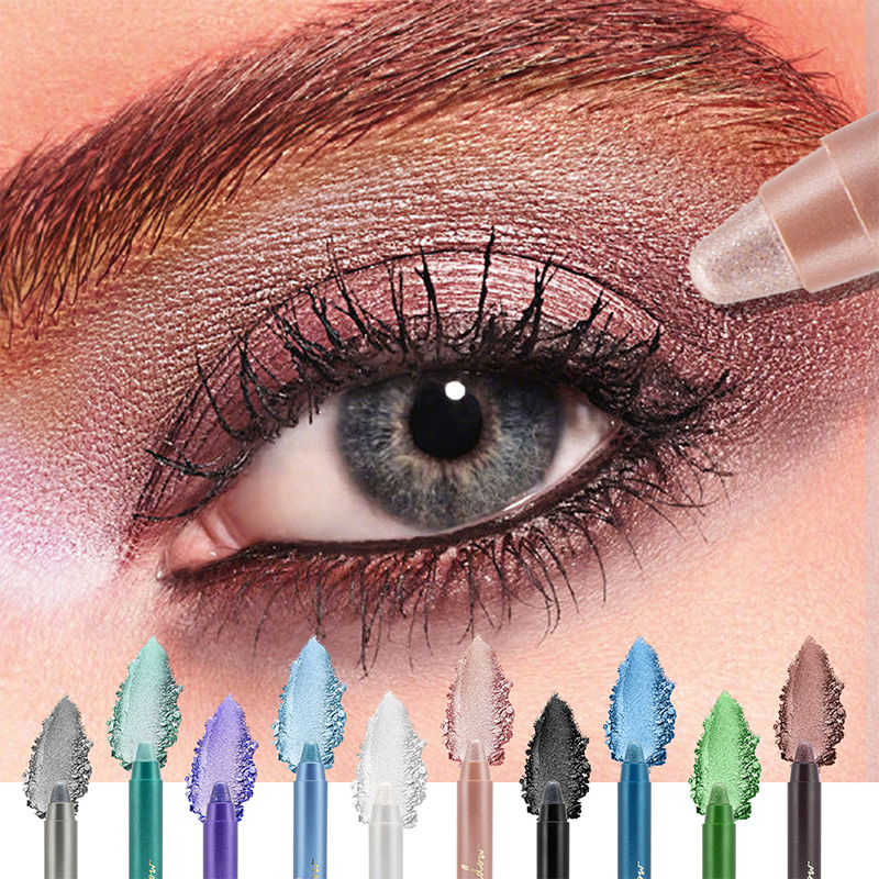 Lápiz de sombra de ojos abrillantador en crema brillante de 8 colores