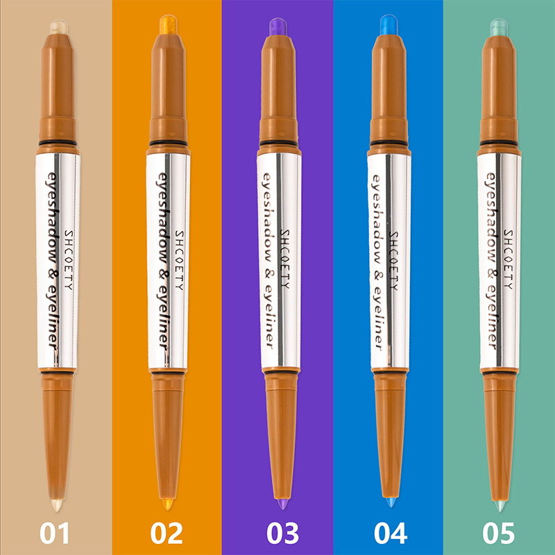 Lápiz delineador y barra de sombra de ojos brillante 2 en 1