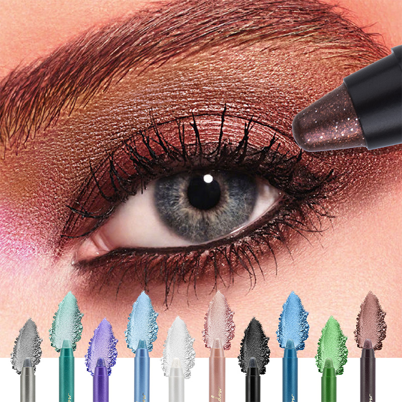 Lápiz de sombra de ojos abrillantador en crema brillante de 8 colores