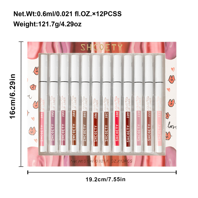 Rotulador de tinte labial líquido mate 2 en 1