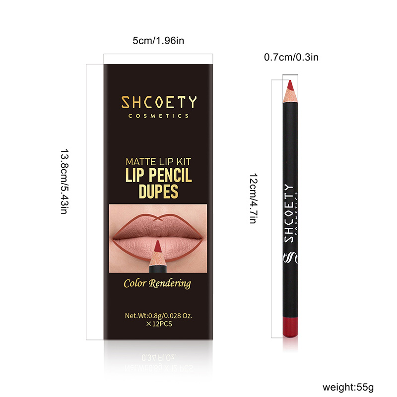 Delineador de labios mate impermeable de larga duración de verano