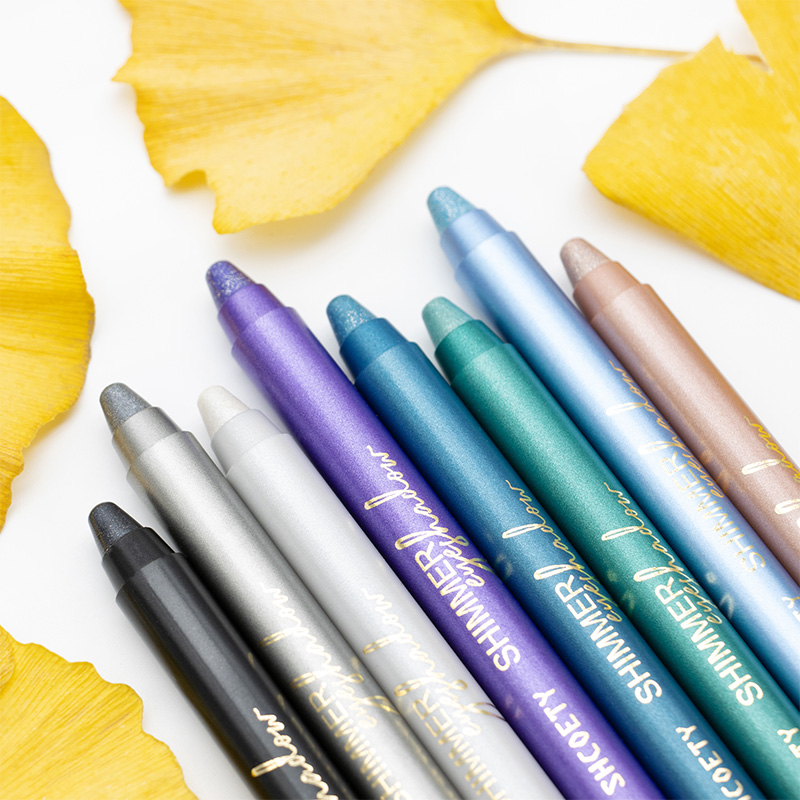 Lápiz de sombra de ojos abrillantador en crema brillante de 8 colores