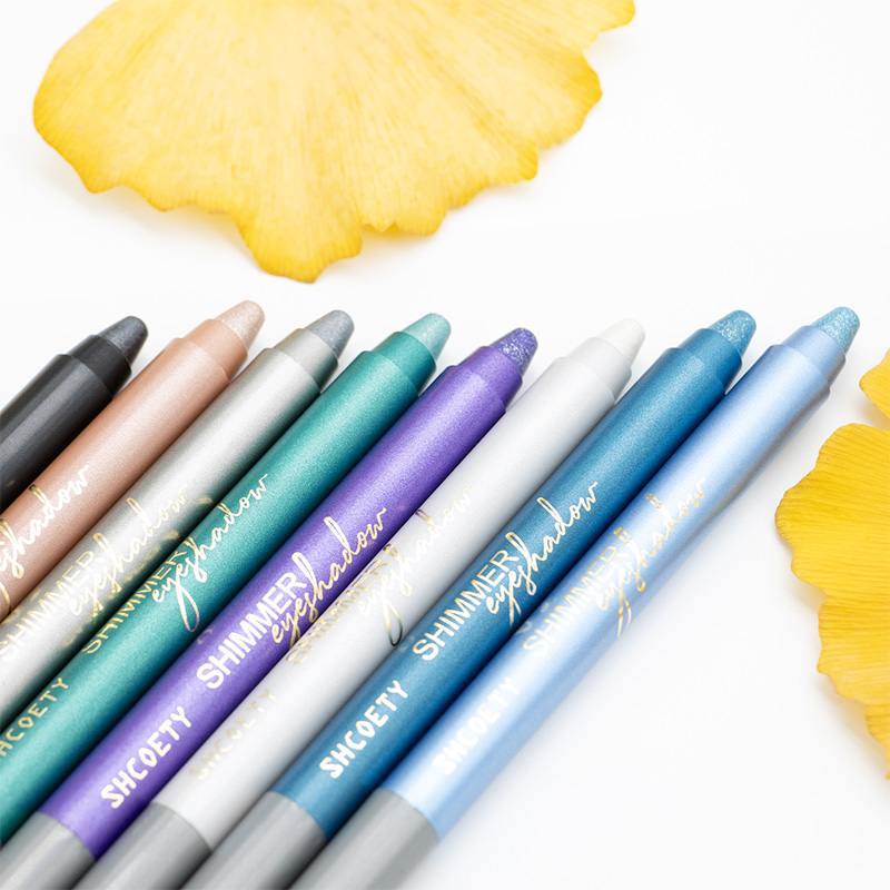 Lápiz de sombra de ojos abrillantador en crema brillante de 8 colores