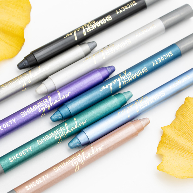 Lápiz de sombra de ojos abrillantador en crema brillante de 8 colores