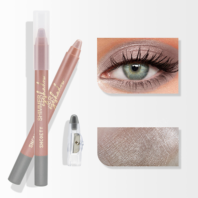 Lápiz de sombra de ojos abrillantador en crema brillante de 8 colores