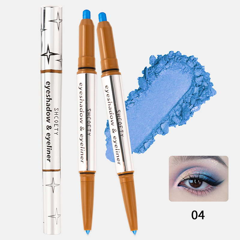 Lápiz delineador y barra de sombra de ojos brillante 2 en 1